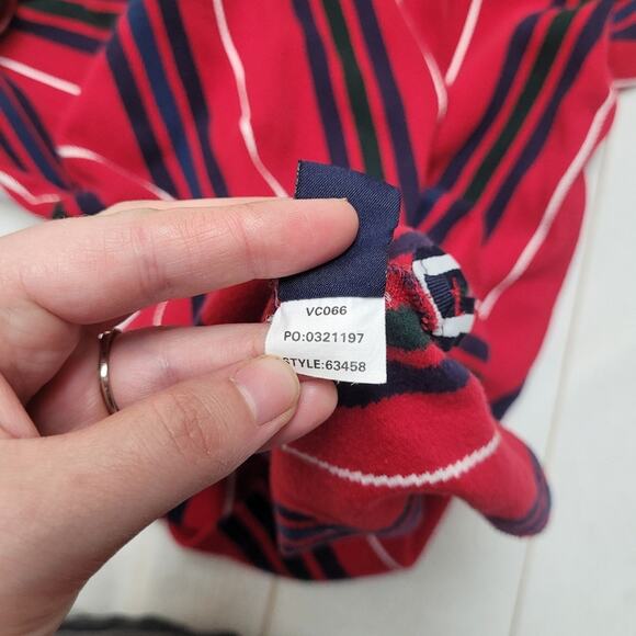 Vintage Chaps x Ralph Lauren striped polo shirt red - Picture 10 of 10